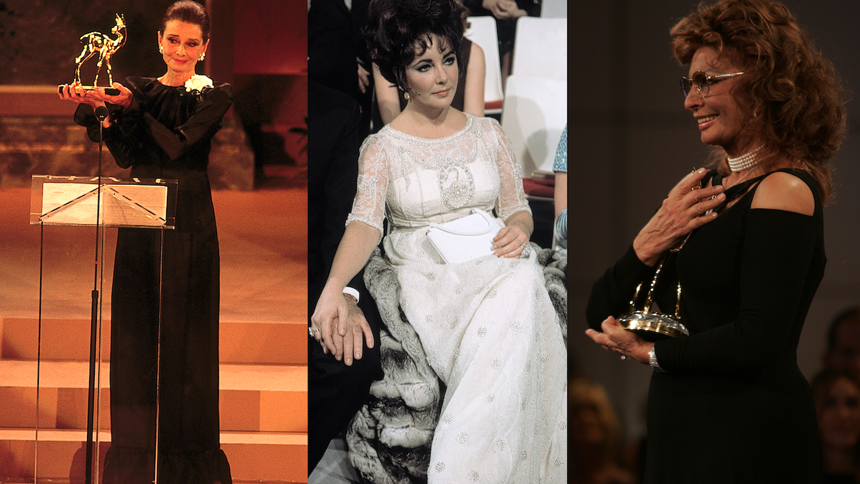 Audrey Hepburn, Elizabeth Taylor und Sophia Loren – drei unsterbliche Namen der Filmgeschichte. Ein Rückblick auf ihre BAMBI-Verleihungen